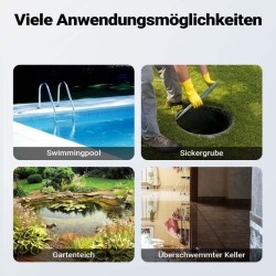 Likaveden uppopumppu 400 W 7000 l h nostokorkeus 7 m matala imutaso 1 mm