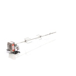 Moottoroitu rotisserie-grillivarras 97 cm, ruostumaton teräs, 230 V, 2 lihakiinnikettä