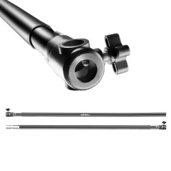 Walimex pro teleskooppinen taustotanko 225 400 cm 6 kg alumiini musta