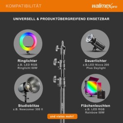 Walimex pro AIR 290 Deluxe valojalka max korkeus 290 cm ilmapuskuri 7 kg kantavuus alumiini