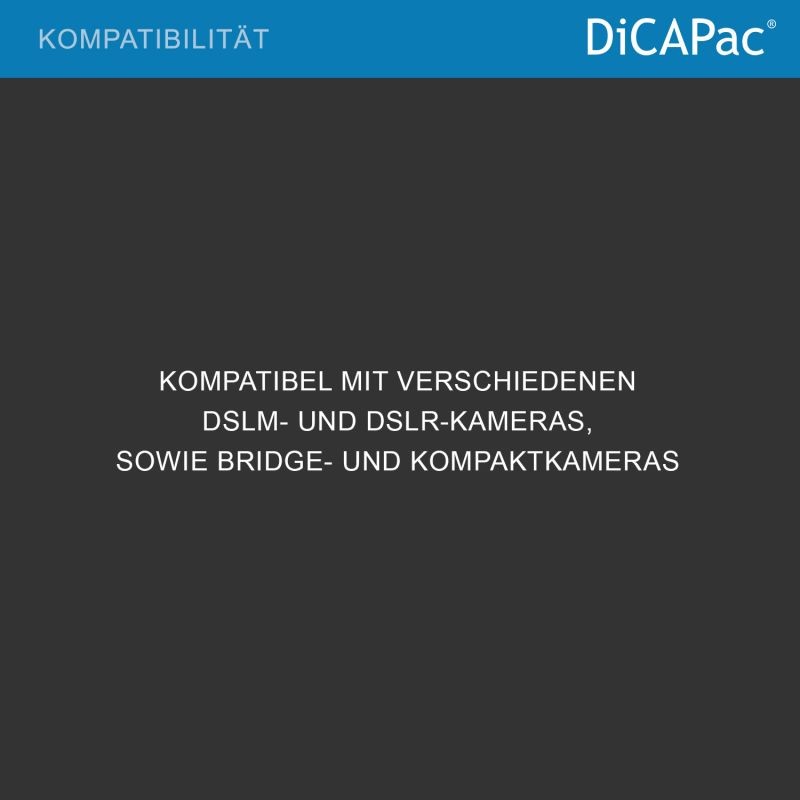 DiCAPac WP-S5 vedenkestävä kameralaukku kompaktikameroille, 5 m syvyyteen, antrasiitti