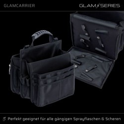 GlamSeries GlamCarrier meikki- ja kampaamolaukku, musta