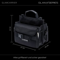 GlamSeries GlamCarrier meikki- ja kampaamolaukku, musta
