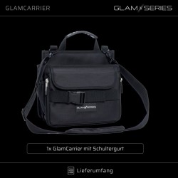 GlamSeries GlamCarrier meikki- ja kampaamolaukku, musta