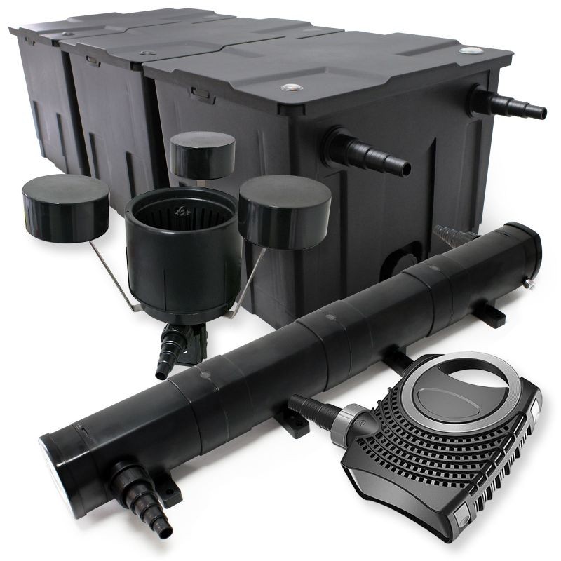 Lampisuodatinsetti SunSun CBF-350C 90000 l, CUV-272 lampiselvityin 72 W, NEO-10000 10000 l/h, CSP-250 skimmer