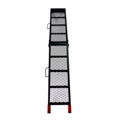 Taitettava lastausramppi moottoripyörille, mönkijöille ja quadille, 203 cm, 340 kg, teräs, musta
