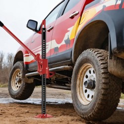 Maasturanostin 3000 kg, max. 76 cm, SUV, ATV ja perävaunut, teräs, punainen