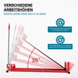 Nostin ratsastajaleikkureille ja ruohikonleikkuutraktoreille, 400 kg, 35° kallistus, adapteri mukana