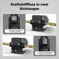 Polttoainepumppu 12 V 75 W dieselille ja bensiinille, 14 l/min, 4200 U/min