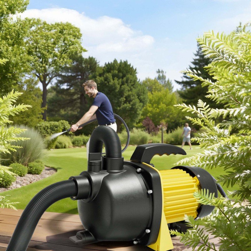 Puutarhapumppu 1200 W, 3800 l/h, nostokorkeus 48 m, imusyvyys 8 m