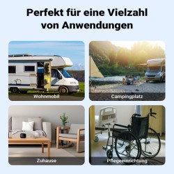 Siirrettävä camping wc 10 l manuaalinen pumppu valkoinen