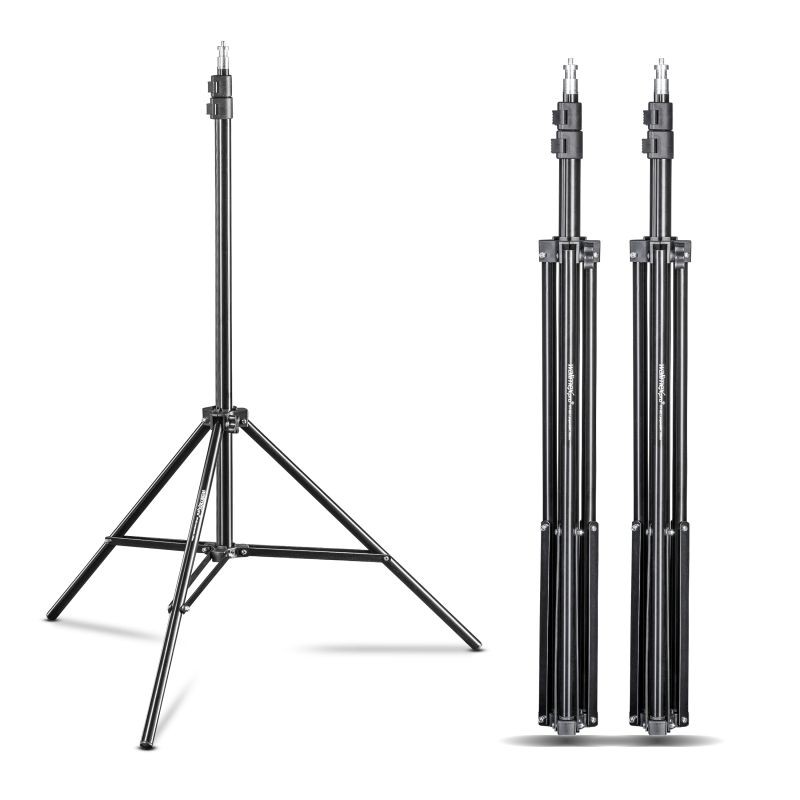Walimex pro WT-803 valojalkasetti 3 kpl, alumiini, korkeus 208 cm, max. kantavuus 3,5 kg