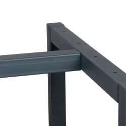 Työpöydän teräsrunko 125 x 57 x 81 cm, antrasiitti/punainen, max. 200 kg