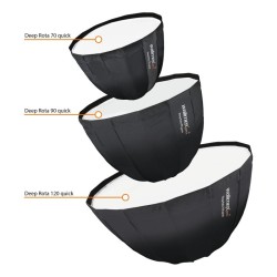 Walimex pro Studio Line Deep Rota QA70 softbox 70 cm, kenno ja diffuusorit