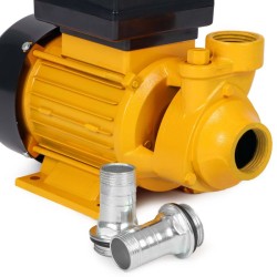 Diesel- ja lämmitysöljypumppu 230 V 550 W 40 l/min, takaiskuventtiili ja letkuliittimet