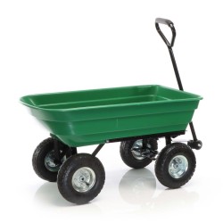 Puutarhakärry kippitoiminnolla 50 l 200 kg vihreä