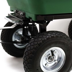 Puutarhakärry kippitoiminnolla, 50 l, 200 kg, vihreä