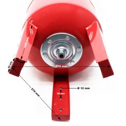 Pystysuora painesäiliö 50 l, EPDM-kalvo, talousvesijärjestelmiin ja paineennostoasemiin
