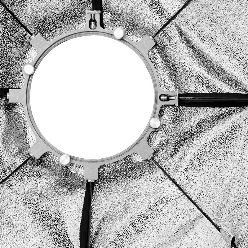 Walimex pro Octagon Softbox PLUS Orange Line 90 cm, kahdeksankulmainen softbox, Aurora/Bowens-adapterit