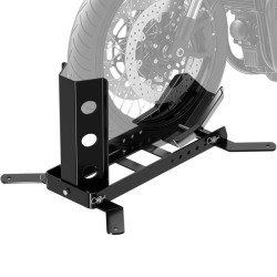 Moottoripyörän huolto- ja kuljetusteline 450 kg, 355-533 mm, teräs, musta