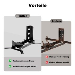 Moottoripyörän huolto- ja kuljetusteline 450 kg, 355-533 mm, teräs, musta