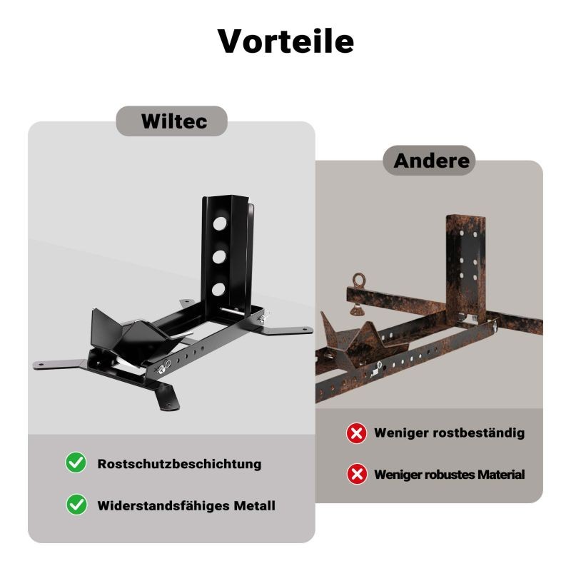 Moottoripyörän huolto- ja kuljetusteline 450 kg, 355-533 mm, teräs, musta