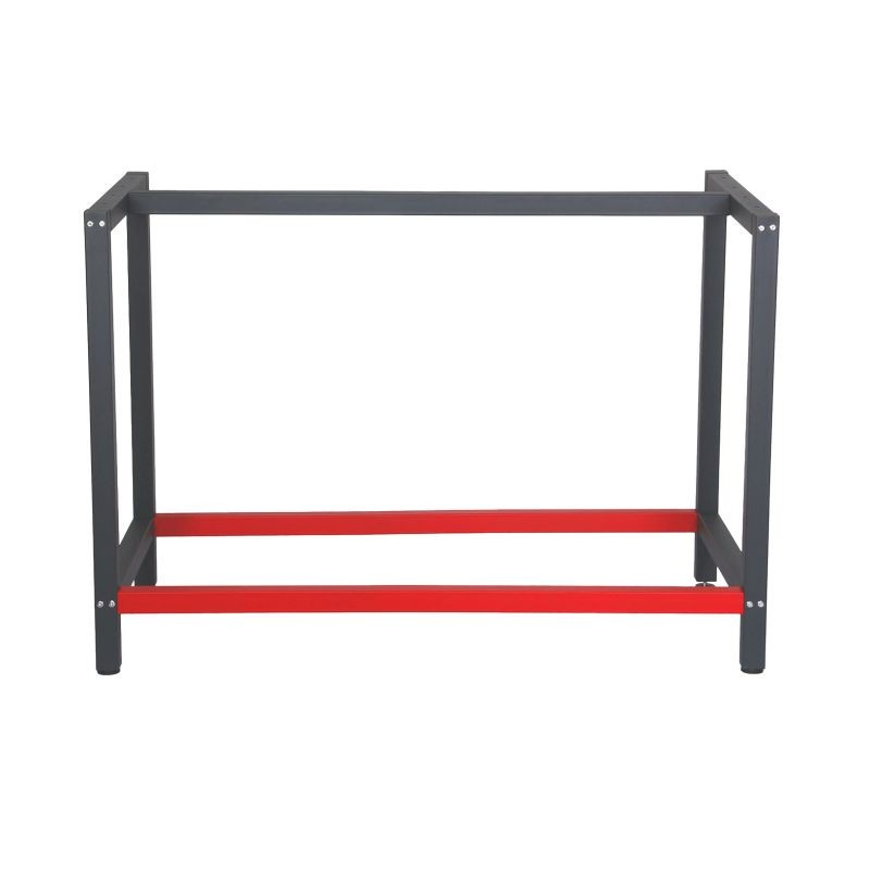 Työpöydän teräsrunko 100 x 57 x 81 cm, antrasiitti/punainen, kantavuus 200 kg