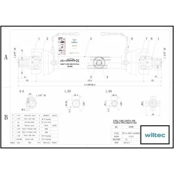Voimanottoakseli T1 1200 1320 mm 210 Nm 540 k min 18 kW 25 PS 6 hammasta
