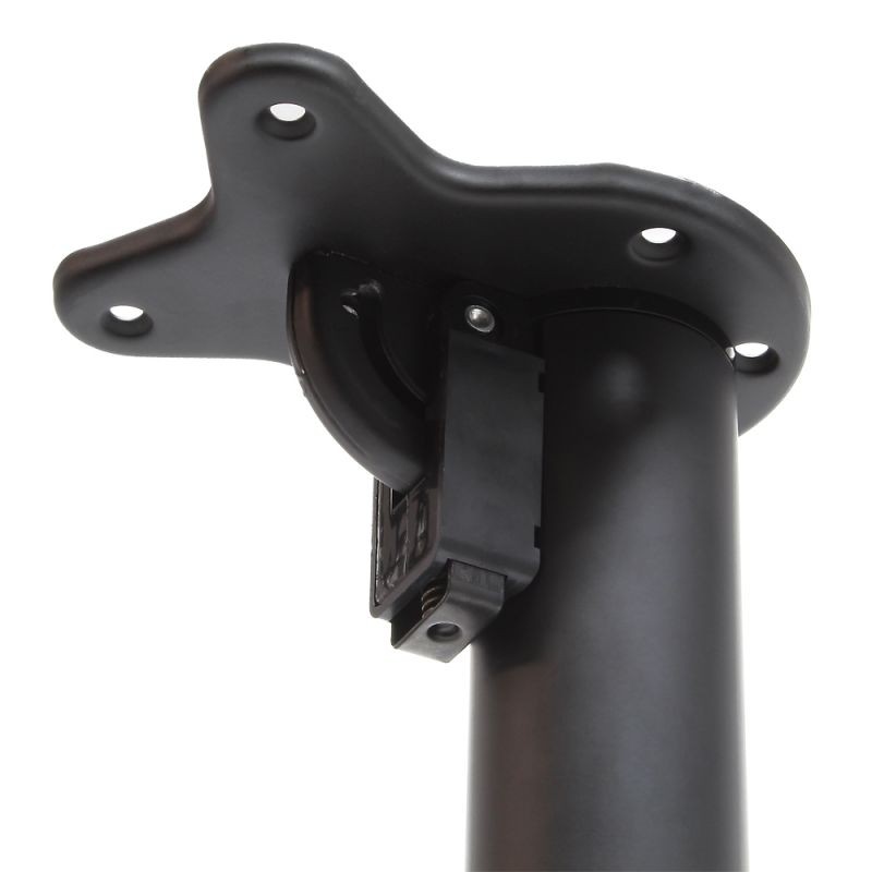 Säädettävät pöydänjalat seinäkiinnitykseen, 4 kpl, 700-1100 mm, Ø 60 mm, musta, ruostumaton teräs, 200 kg