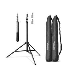 Walimex pro WT 806 jousivaimennettu valaisinjalkasetti 2 kpl 256 cm 6 kg alumiini