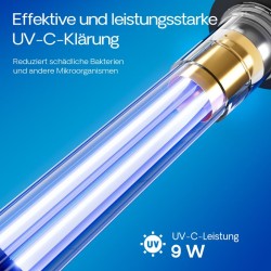 SunSun CUF-2500 3-in-1 lampisuodatin ja pumppu 1000 l/h 28W, 9W UVC-puhdistin, 3 suulaketta