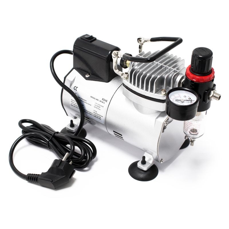 Airbrush-kompressori AF18-2 kalvokompressori 4 bar automaattinen sammutus painemittari