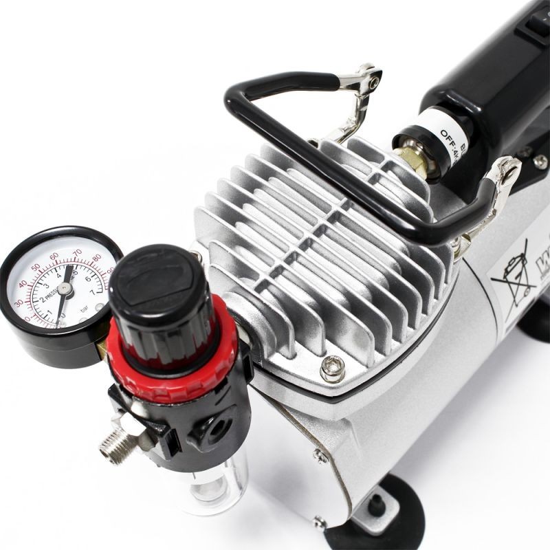 Airbrush-kompressori AF18-2 kalvokompressori 4 bar automaattinen sammutus painemittari