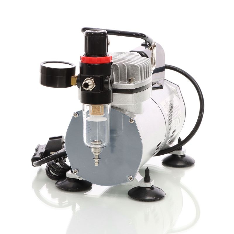 Airbrush-kompressori AF18-2 kalvokompressori 4 bar automaattinen sammutus painemittari