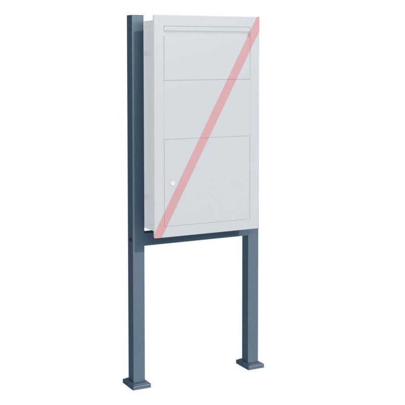 Toboli pakettipostilaatikon jalusta antrasiitti 610 x 115 x 1500 mm