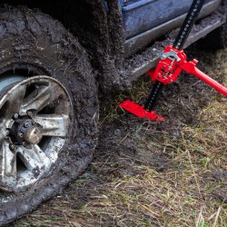 Offroad tunkki 3000 kg 105 cm teräs punainen