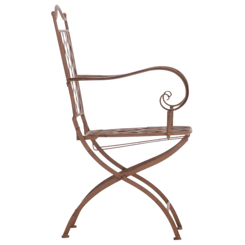 Antiikkiset Adara-puutarhatuolit raudasta, 2 kpl, käsityönä valmistetut