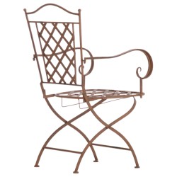 Antiikkiset Adara-puutarhatuolit raudasta, 2 kpl, käsityönä valmistetut