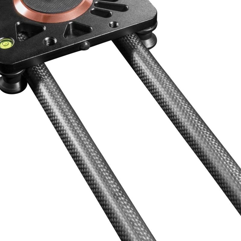 Walimex pro Carbon Video Slider Pro 80 cm - videoslideri, hiilikuitu, vatupassi ja 3/8" -kierre