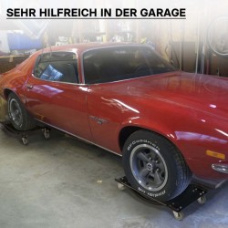 Autojen ja moottoripyörien siirtotelineet 2 kpl 900 kg pari musta