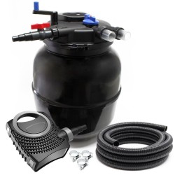SunSun lampisuodatinsetti CPF 50000 Moving Bed 55W UV C NEO8000 pumppu 8000 l h 10m letku 38 mm
