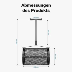 Kompostilevitin 75 l, työleveys 60 cm, vihreä