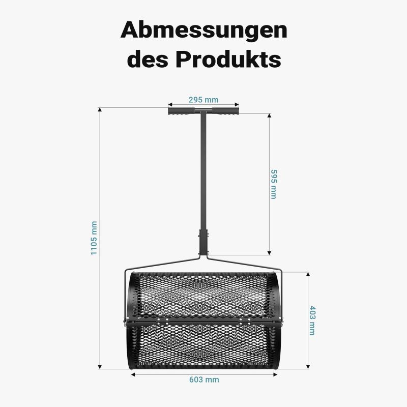 Kompostilevitin 75 l, työleveys 60 cm, vihreä