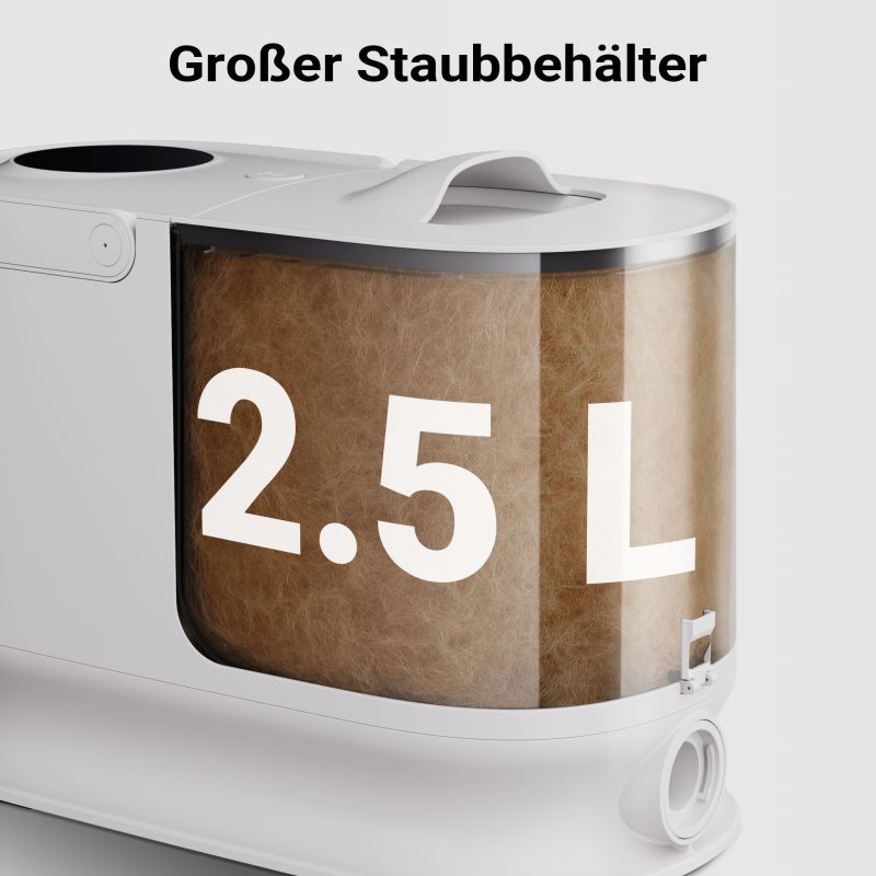 Fudajo lemmikkien hoitosetti 6-in-1, karvanleikkuukone imurilla, valkoinen