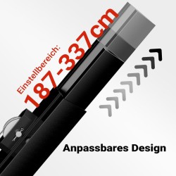 Jatko-osa XXL-levynostimelle 51289, 140 cm, max. 68 kg, musta