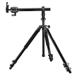 Mantona Basic Scout Max kamerajalustasetti, 157 cm, jatkovarsi, alumiini, musta
