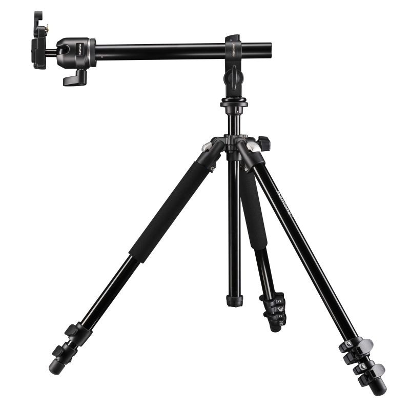 Mantona Basic Scout Max kamerajalustasetti, 157 cm, jatkovarsi, alumiini, musta