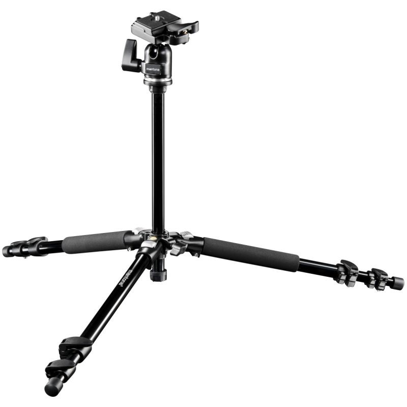 Mantona Basic Scout Max kamerajalustasetti, 157 cm, jatkovarsi, alumiini, musta