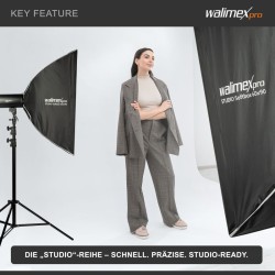 Walimex pro Studio Softbox 60x90 cm, 360° kääntyvä, kenno, maskit ja Bowens-adapteri