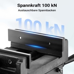 2-akselinen koneenruuvipenkki 150 mm, valurauta, 400 x 375 x 160 mm
